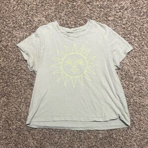 Women’s Green american eagle sun crop top